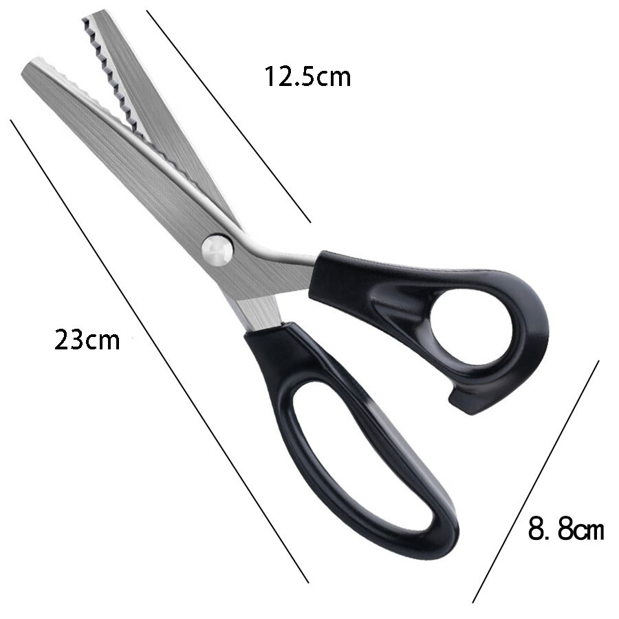 Dientes tijeras de encaje tijeras dientes de acero tijeras manuales de ropa de tela de tela de costura oferta transfronteriza