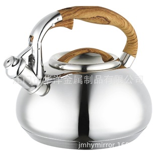 Stainless Steel Kettle Polished Mirror Stainless Steel Kettle Transparent Glass Lid Spout Removable