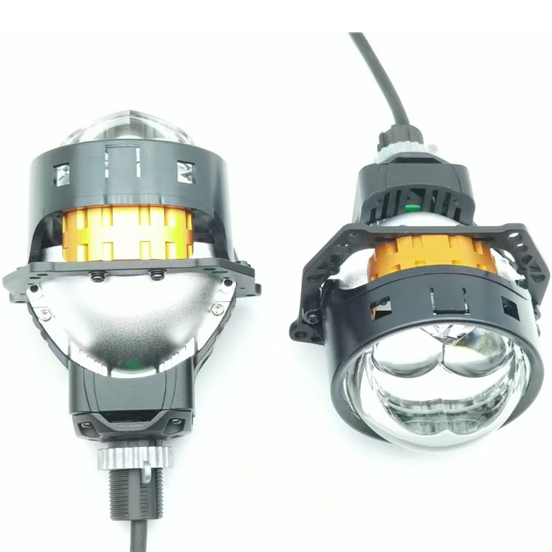 Renovación de la lámpara de automóvil de alta potencia con lente de doble luz LED sin pérdida