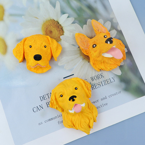 Multi-purpose dog head silicone molds, lollipop chocolate cat head pet Shih Tzu Corgi bulldog aroma plaster