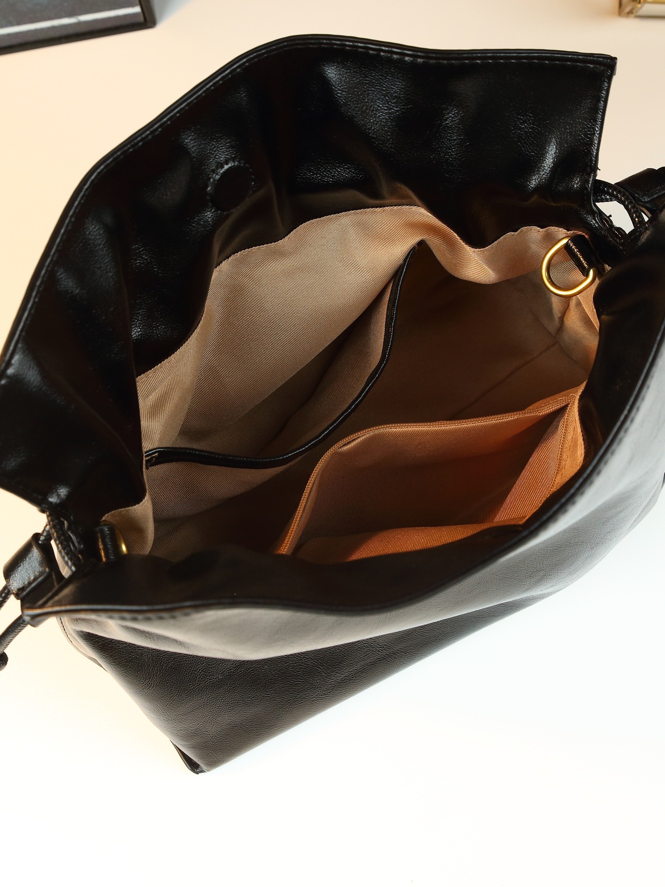 Pleated Drawstring Bucket Bag For Women Summer Shoulder Handbag_voghion.com