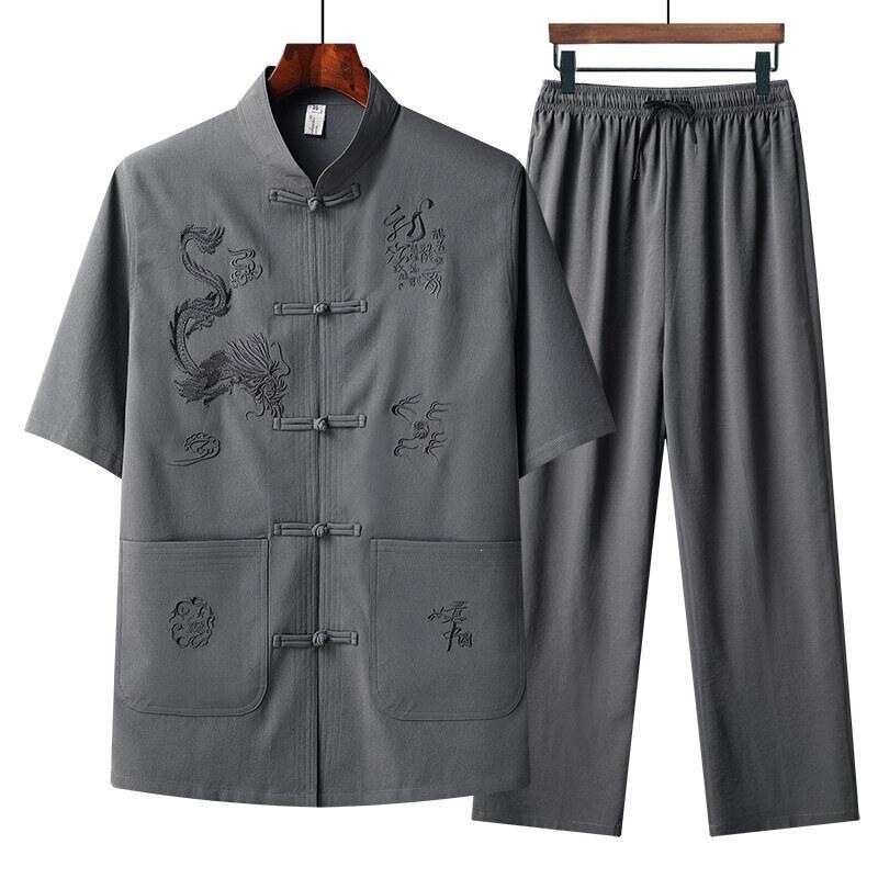 [Hot-Selling Item] 2025 Summer New Style Shirt Set for Middle-Aged and Elderly Men, Cool&Fx517 Set