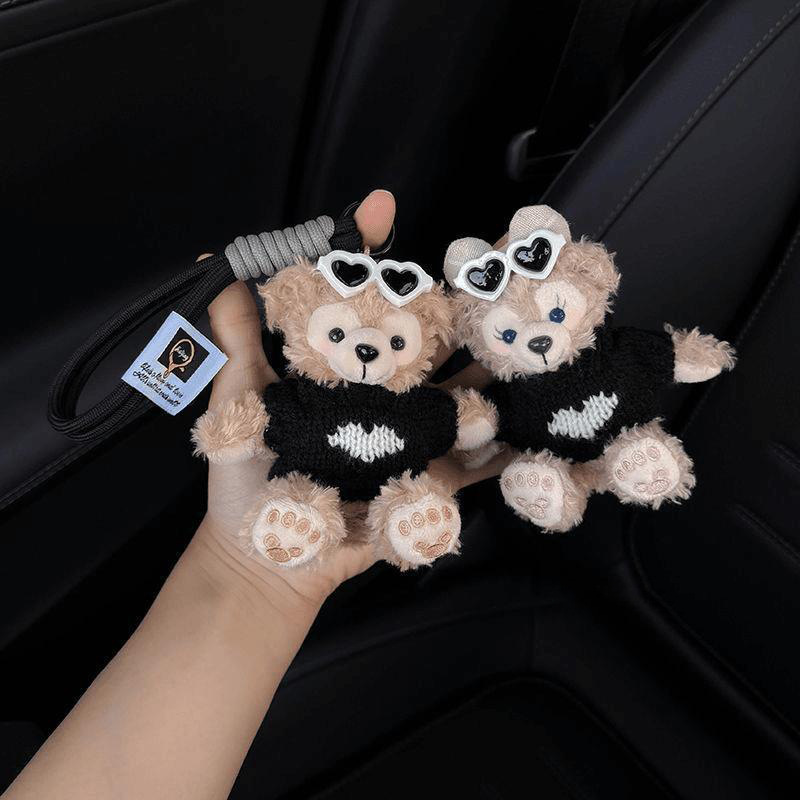 2025 nuevo Sherry llavero de automóvil colgante bolso colgante llavero de automóvil eléctrico pareja lindo muñeca
