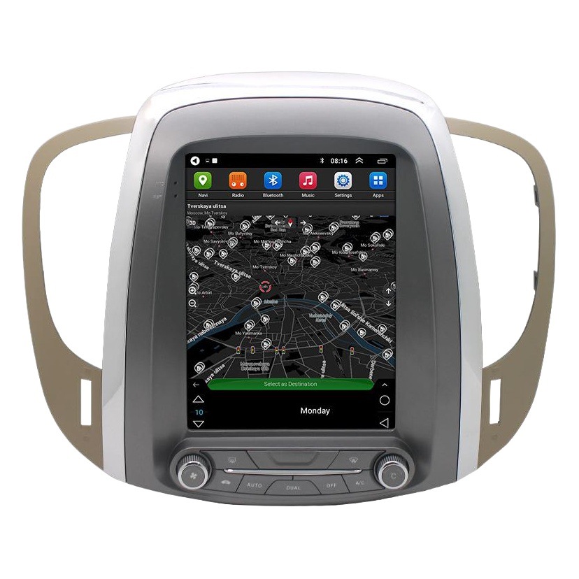 Aplicable a buick lacrosse android pantalla vertical de 9,7 pulgadas de pantalla grande navegador de coche 2008-2014 todo en una máquina