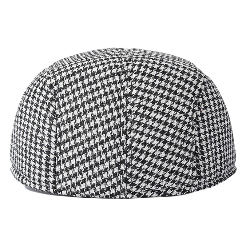 Otoño e Invierno casquillo de los hombres boina adulto Plaid Hipster forward Cap 2023 gorra de mediana edad y ancianos al por mayor