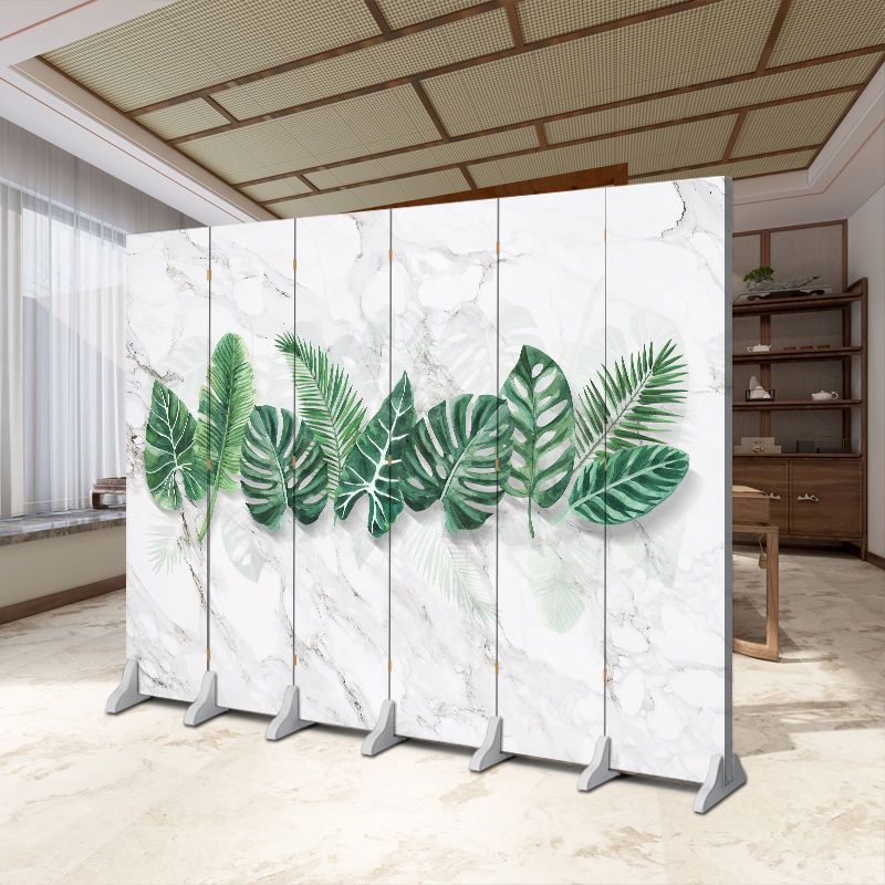 Nueva pantalla de estilo chino partición sala de estar cubierta sala de té decoración simple plegable móvil bambú doble cara pantalla plegable