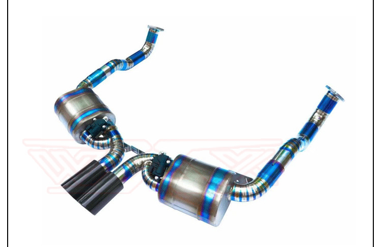 Suitable for Porsche 987 Kaman Boxster modification mach5 head section middle tail exhaust res Scorpio ipe JBOM