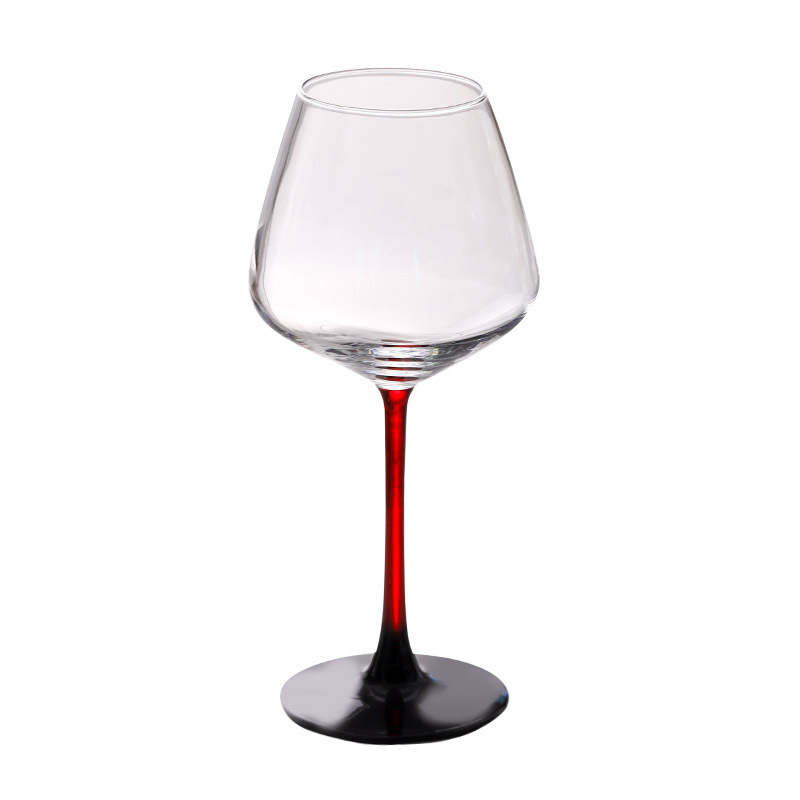 Juego de copa de vino tinto de Borgoña con pajarita roja