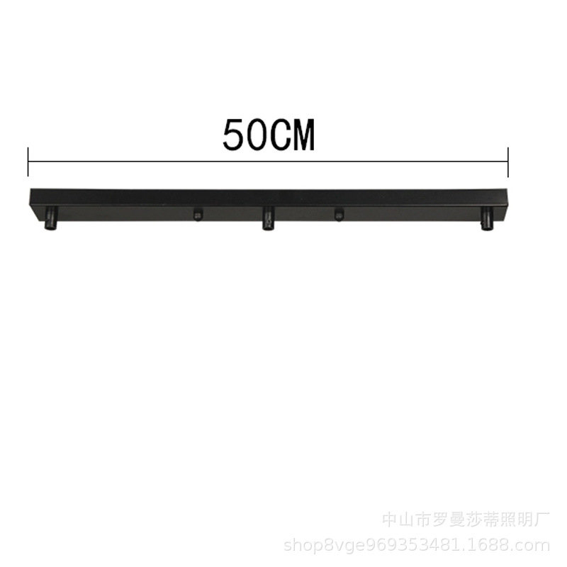 Disco largo, disco, caja de ventosa, accesorios, oro negro, candelabro de restaurante de tres cabezas y cuatro cabezas, lámparas de iluminación especiales, hardware