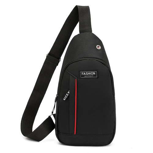 Men's Large Capacity Chest Bag Fashion Simple Single Shoulder Bag  New Oxford Cloth Trendy Casual Crossbody Bag Wholesale