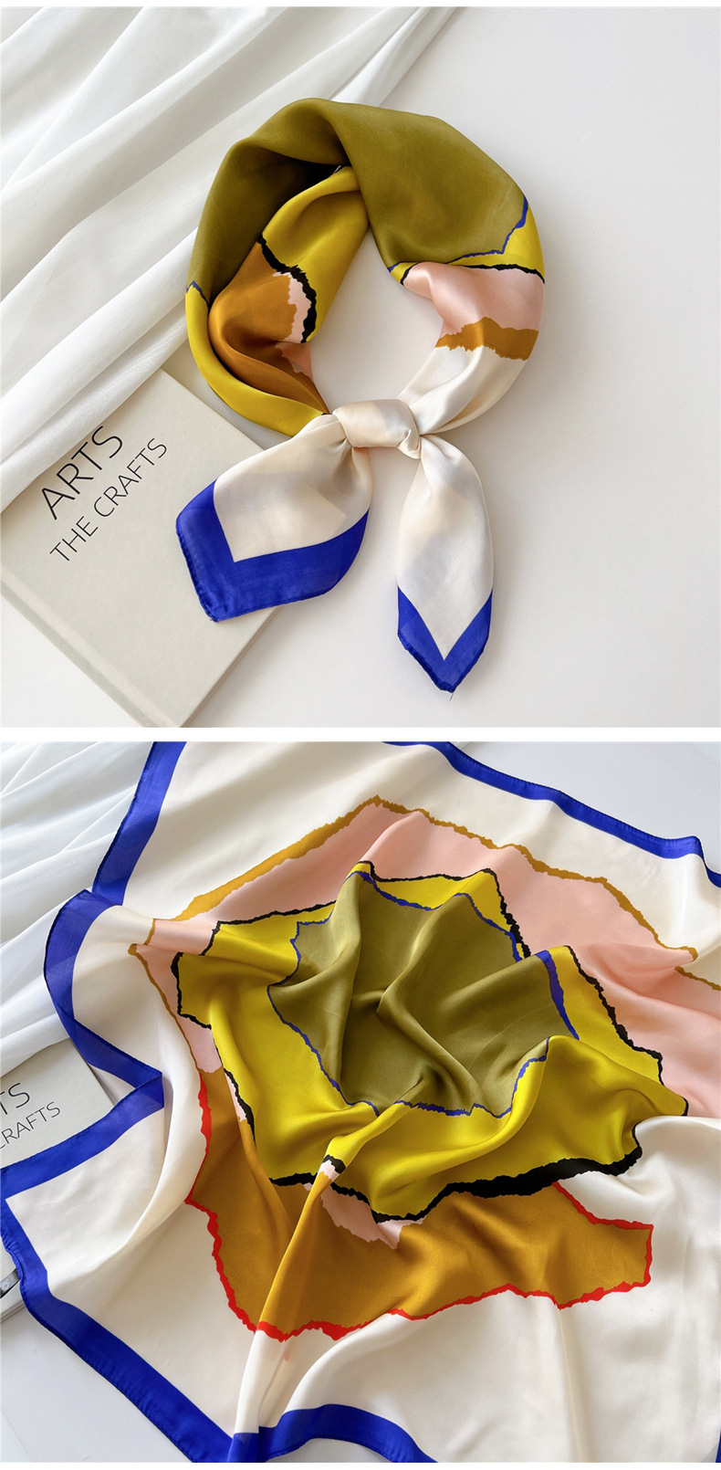 Elegant Style Women's Elegant Color Block Polyester Printing Scarves & Gloves