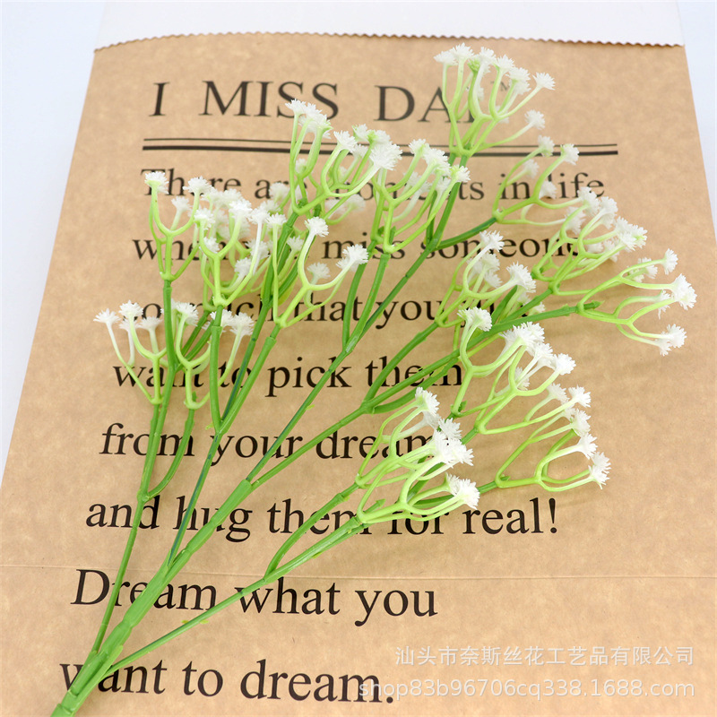 Ramo flores artificiales brillante decoración boda hogar