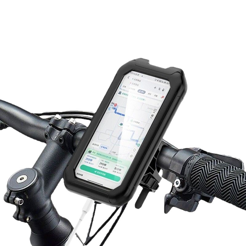 2025年新型スマホホルダー バイク/電動自転車/自転車用 テイクアウト対応 耐衝撃・防水ケース ナビゲーション/サイクリング用スマホホルダー|undefined