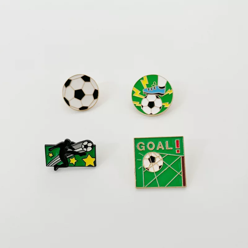 Картинная творческая футбольная памятная значок, универсальная сумка, брошь, подарок на день рождения