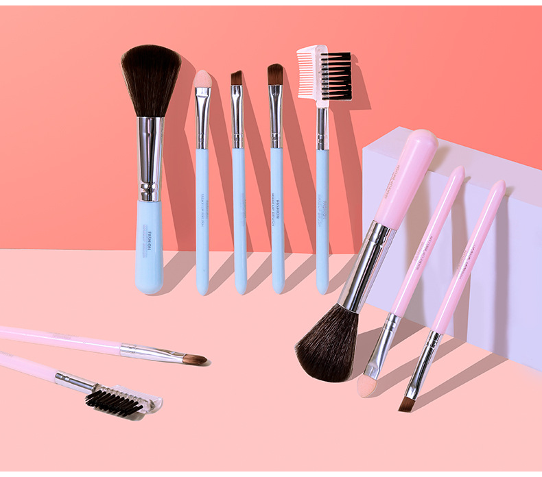 LMLTOP 5-brush makeup set, portable makeup set, brush beauty makeup tool, makeup accessory L0780 undefined
