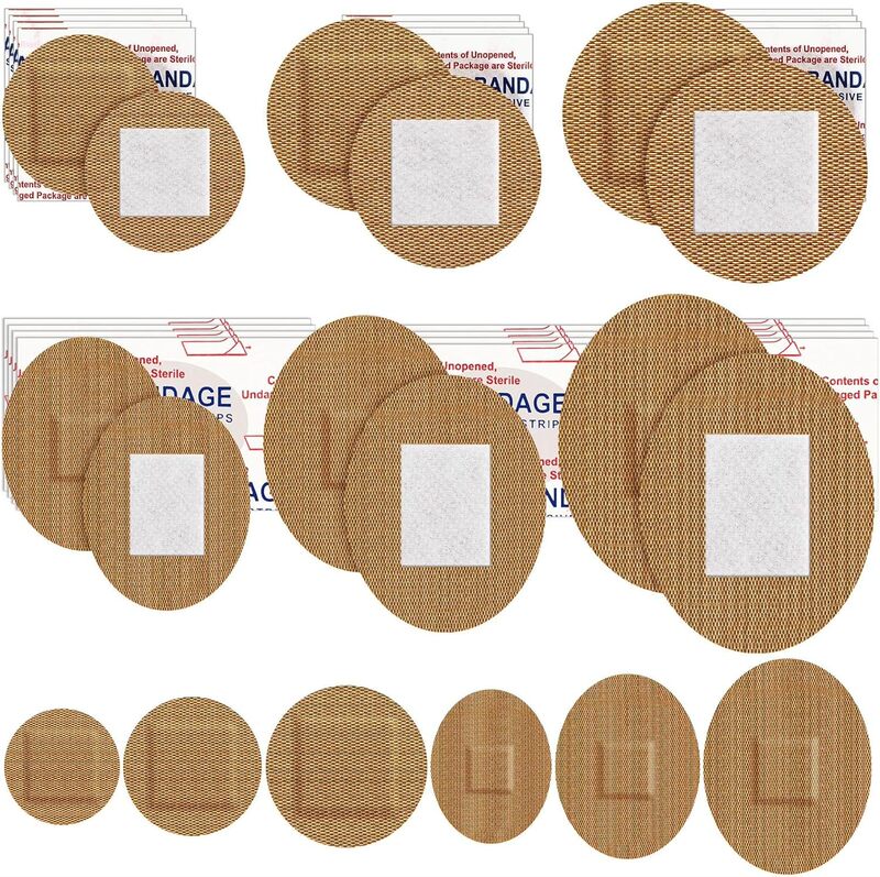 Elastic Cloth Band-Aid 25mm Round Skin Color Breathable Acupoint Patch with Good Stickiness and Skin-Friendly Spots Emergency Kit Band-Aid