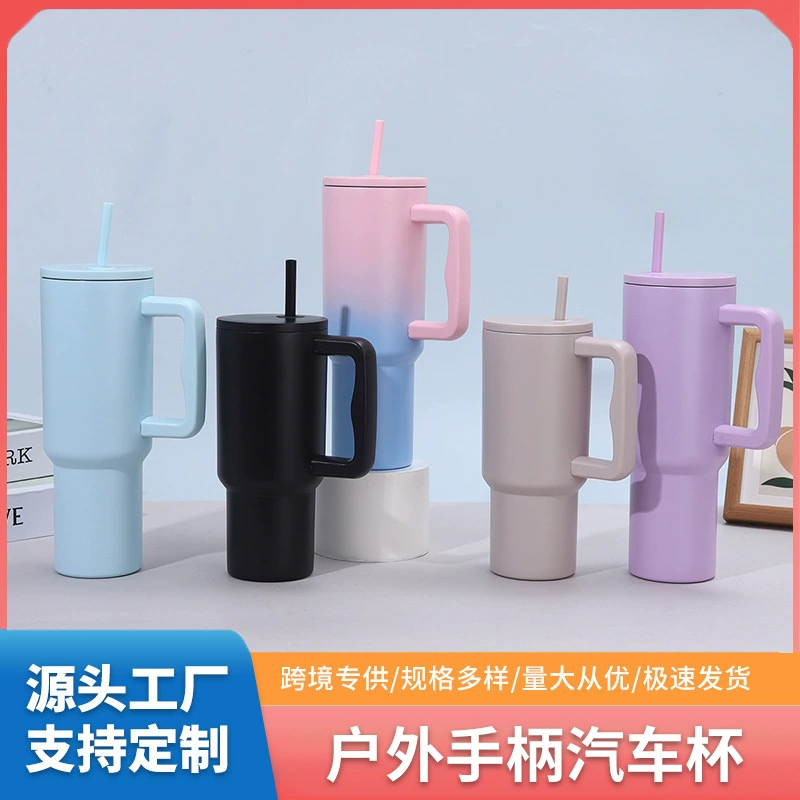 Рукоятка, вместительная стеклянная нержавеющая сталь, карманная чайная чашка для путешествий, внутристатус, нержавеющая сталь AISI 304