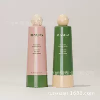 Пустая пластиковая бутылка для лосьона для лица Runxuan, 300 мл, ПЭТ, с крышкой, для геля для лица