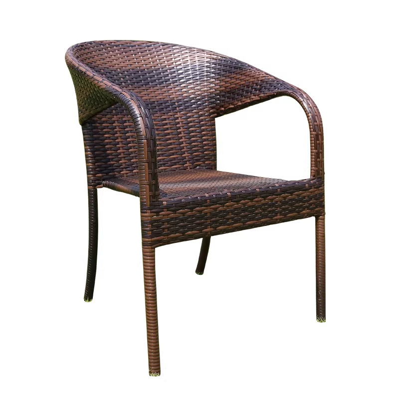 Mesa y silla al aire libre patio de caña tres piezas set terraza al aire libre balcón jardín ocio cabello de caña comedor combinación de mesa y silla