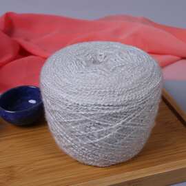 成龙纺织4支全腈波纹拉毛纱特种纱 帽子围巾毛线毯专用纱线批发