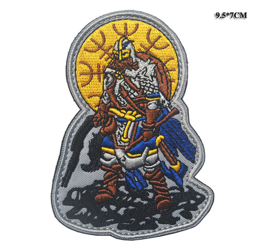 Brightly colored embroidered armor warrior morale badge Velcro armband cross-border supply