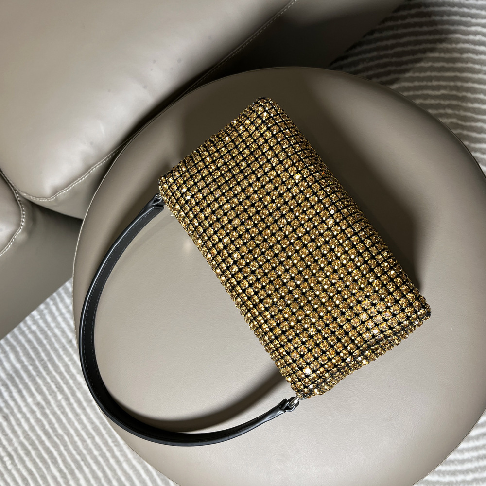 Borsa da donna transfrontaliera piena di diamanti borsa a tracolla borsa a tracolla con strass lucidi borsa da donna fatta a mano borsa da donna con diamanti_voghion.com