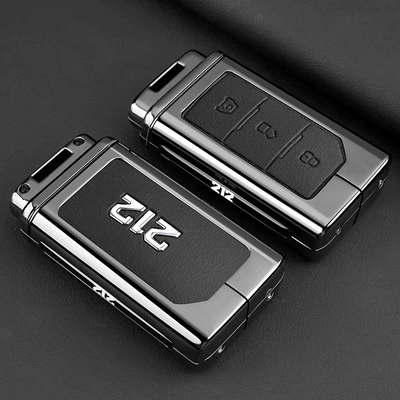 New Baic 212t01 Key Cover 24/25 Model 212 Changfeng 212 Off-Road Vehicle Car Buckle Protective Shell (Car key bag) - black-leather-single-shell