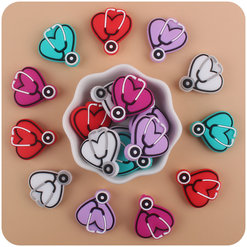 Bebé suministros dibujos animados animal mariposa silicona mordedor creativo DIY bebé molar pezón anti-caída cadena Accesorios