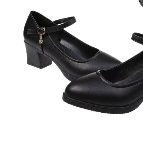 2026 zapatos de verano poco profundos zapatos de cuero de madres zapatos de trabajo negros zapatos de mujer