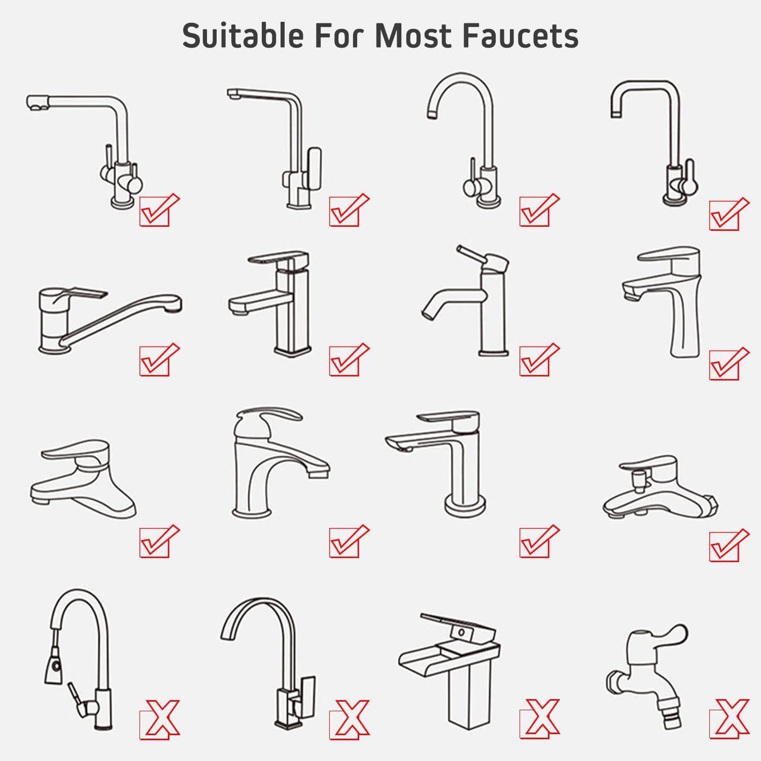 Dual-function water flow faucet, spray head aerator, water-saving rotary aerator, with spray faucet parts undefined