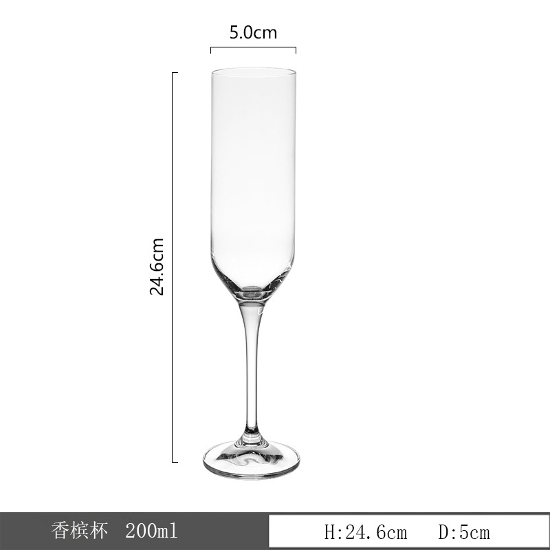 Tazas de vino de cristal sin plomo tazas de champán lujosas caseras tazas de alto pie tazas de vino especiales personalizadas al por mayor