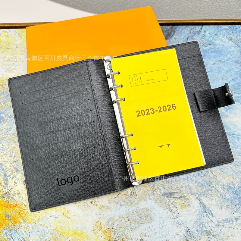 2025 New Notepad Unisex Genuine Leather Export Fashion Multi-Functional Popular Notebook High Version Wallet