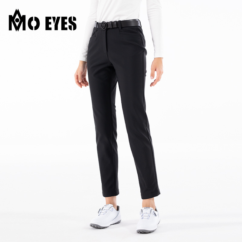 MO EYES magic eye golf pants women's light-absorbing heating lining simple all-match trousers special pocket