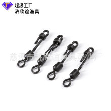 防缠绕主线开口8字环八字环快速换子线子线转环消光黑快速子线夹