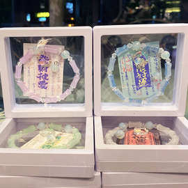 新品新中式竹节几何形水晶手串热销女生手链女拿货批发义乌小商品