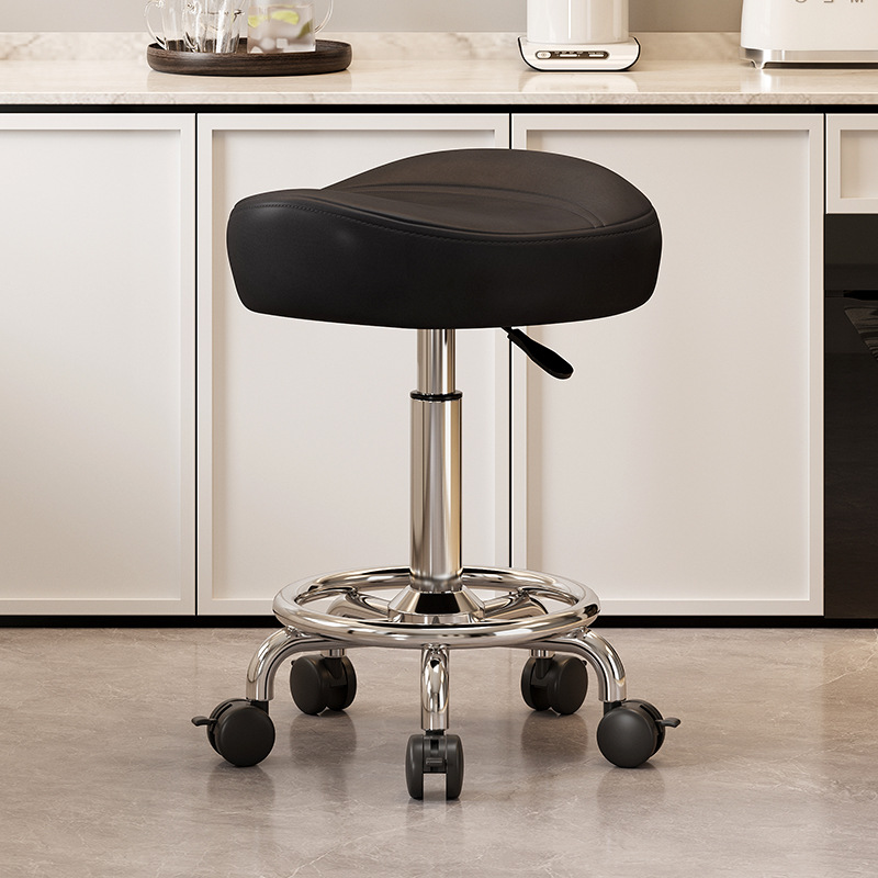 Mover la silla de la barra de elevación cómoda silla de peluquería cocina silla giratoria respaldo de la recepción caja registradora gran taburete silla de montar