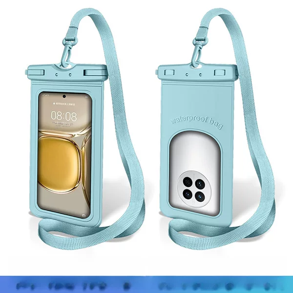 Tpu Mobile Phone Transparent Waterproof Bag with Touch Screen Hanging Neck Rafting Outdoor Travel Dustproof Diving Mobile Phone Waterproof Case
