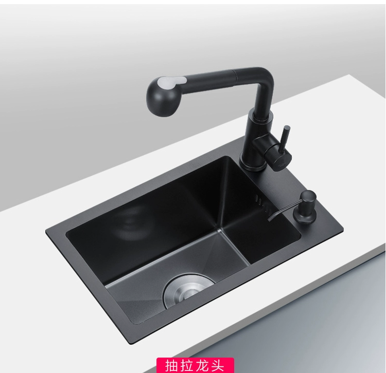 M & черный нано-одноканавка из нержавеющей стали мини-маленькая раковина малая кухня раковина барная стойка узкая длинная раковина солнце