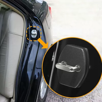 Chery Tiggo 8 Pro Plus Tiggo 5X Fengyun A8 Door Lock Buckle Door Limiter Protective Cover Modification Accessories (Other Automotive Exterior Supplies) - door-latch-protective-cover-4-pack