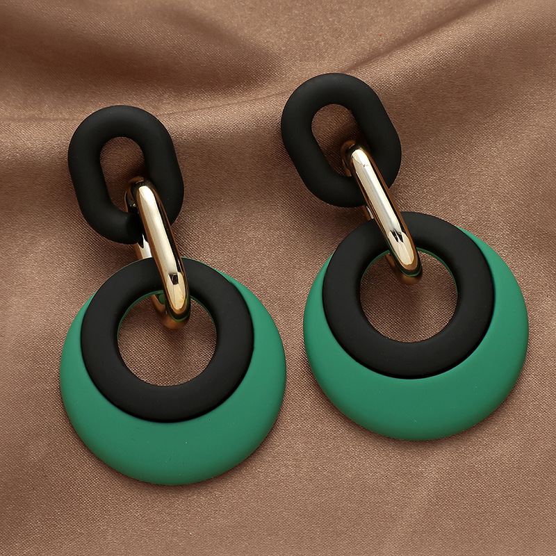 17g Weight Fashion Geometric Arylic No Inlaid Earrings