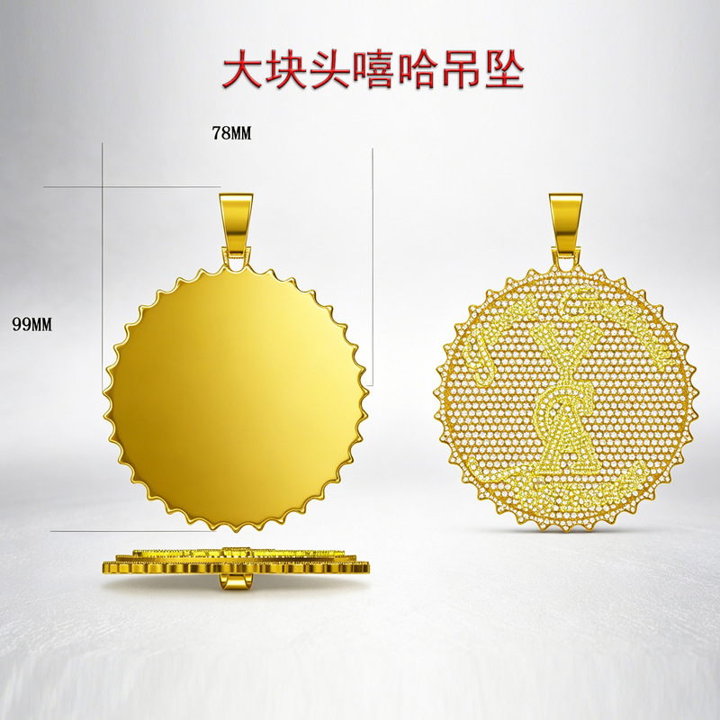 Yixing Hip-Hop Jewelry Custom DIY Necklace Letter Pendant Versatile High-End Personalized Moissanite Customization