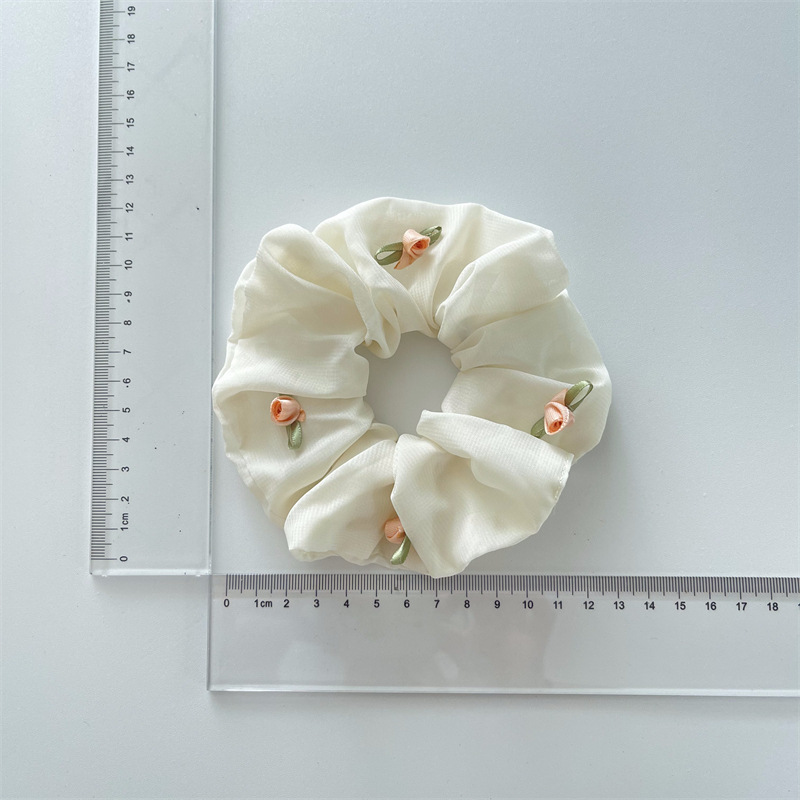 Sweet Flower Cloth Hair Tie display picture 4