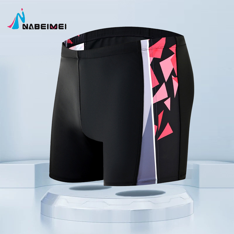 Adult Swimming Trunks Men's Boxer Professional Swimsuit Plus Fat Plus Size Hot Spring Swimming Trunks Manufacturer Wholesale Dropshipping