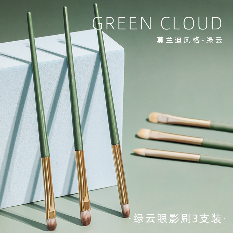 3 paquetes de pinceles de sombra de ojos, juegos de pinceles de maquillaje, herramientas de maquillaje para principiantes, cepillos de fibra, cepillos de sombra de ojos de embalaje individual