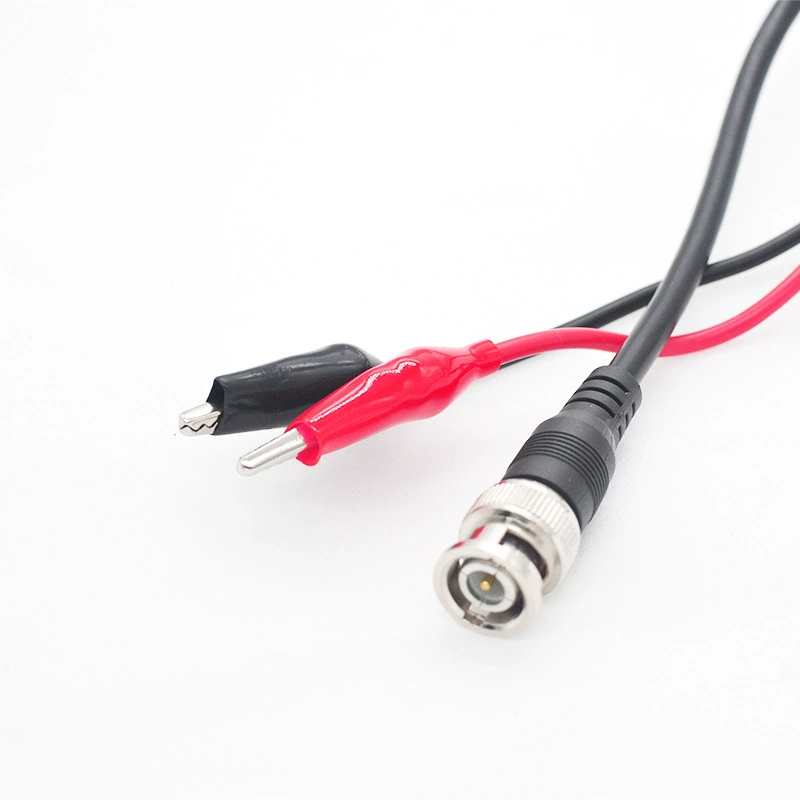 BNC Two Crocodile 2m Ostellar Test Line BNC Jumper Coaxial Cable Video Cable