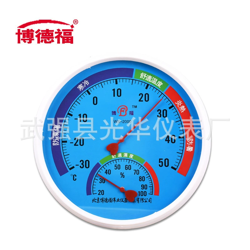 Измеритель температуры и влажности указателя, высокий бытовой измеритель температуры и влажности, настенный тепличный медицинский сухой и влажный термометр 20cm