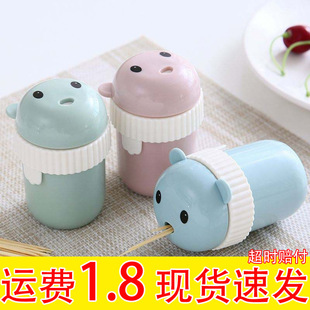 Natural Toothpick Household Toothpick Box Shake Toothpick Cans Portable Head Layer Toothpick Hotel Fruit Bamboo Toothpick
