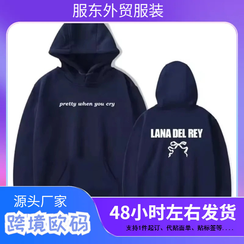 2025 Lana Del Rey Is Beautiful When You Cry Merchandise Hooded Sweatshirt Men's Casual Wear
