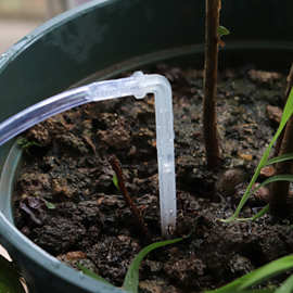 滴灌系统47毛管白色透明弯滴箭园艺微喷灌溉箭头果树盆栽节水设备