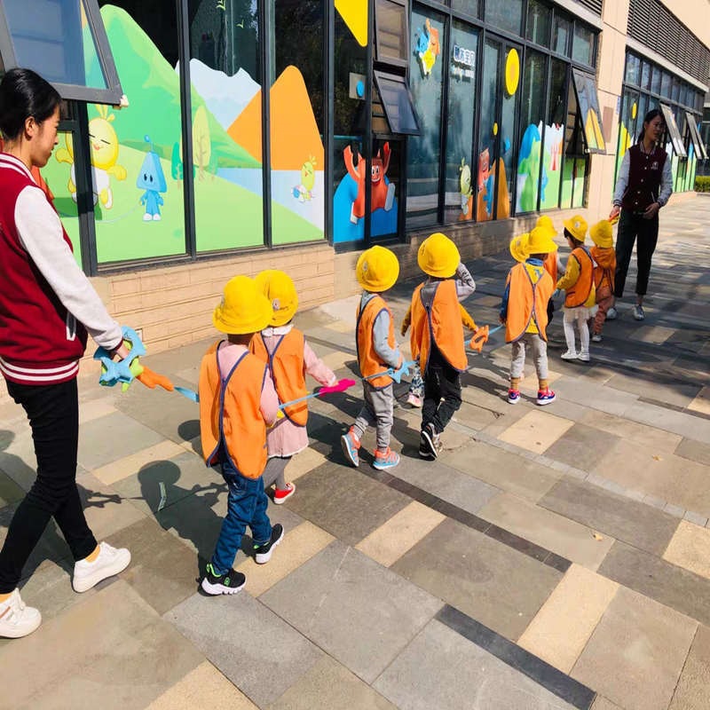 Kindergarten queue leash, children's small class outdoor after-school safety leash for picking up and dropping off kids, anti-loss leash